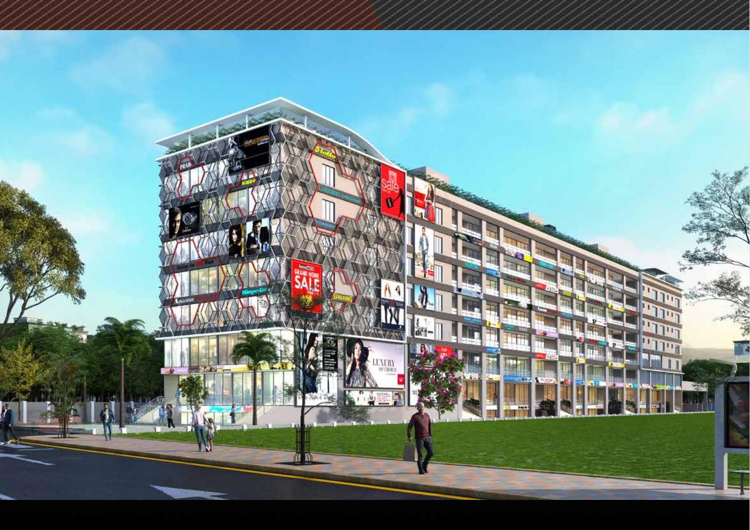 Architectural rendering of Deepak Plaza commercial development